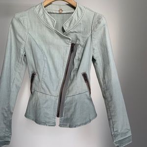 free people┆light denim jacket